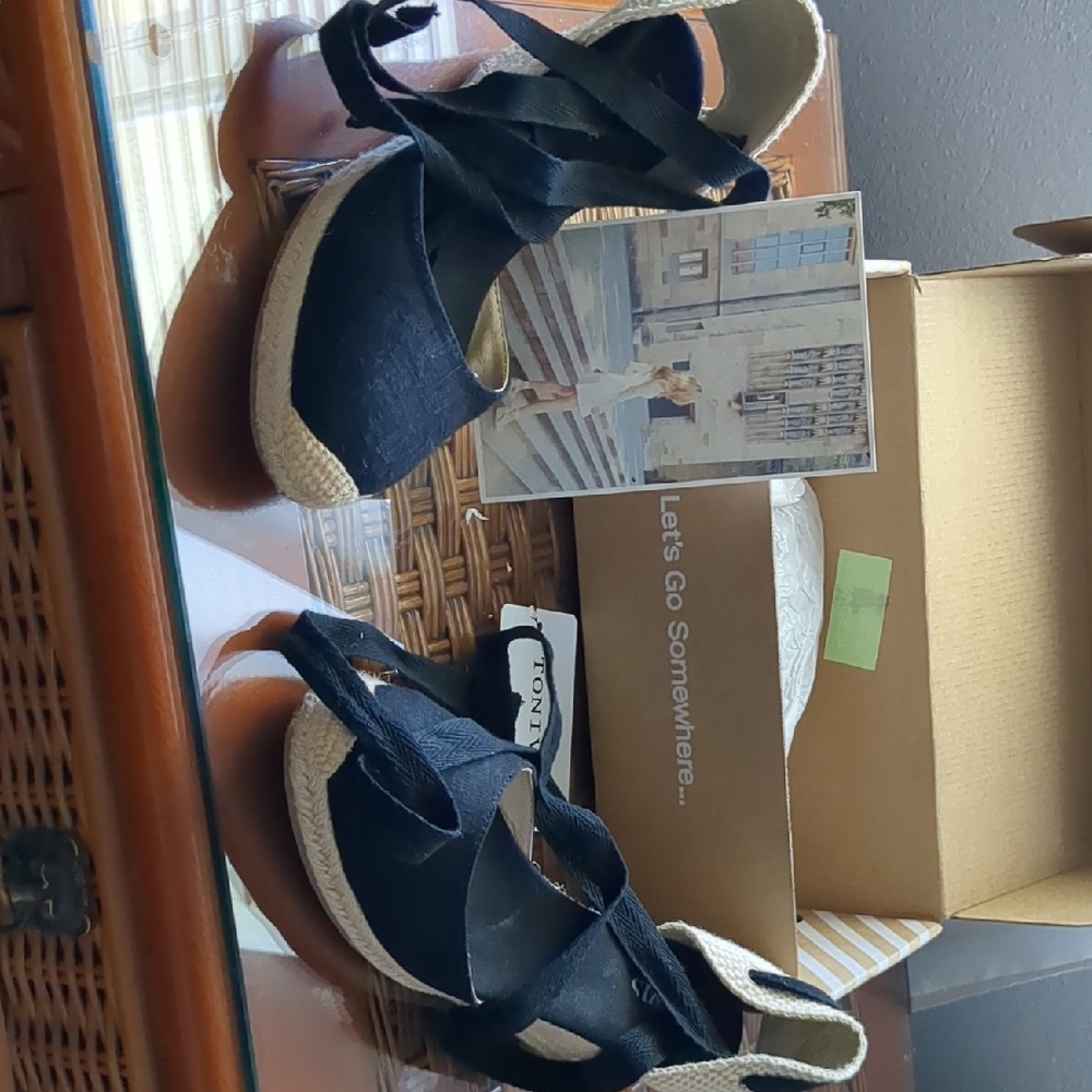 Women's Black Espadrille Sandals